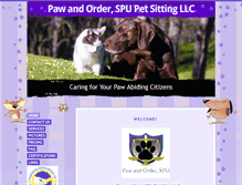 Tablet Screenshot of pawandorderspupetsitting.com